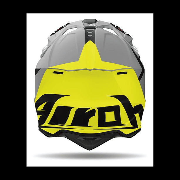 AIROH WRAAAP RELOADED YELLOW MATT BACK