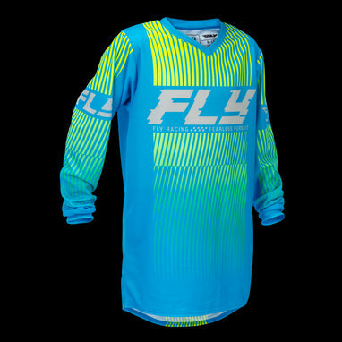 F-16 Youth Jersey- Blue/Hi-vis