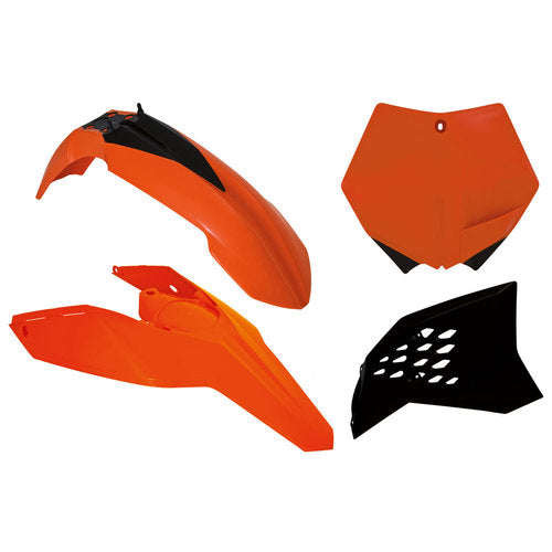 KTM 4 Piece Plastic Kit - Orange/Black