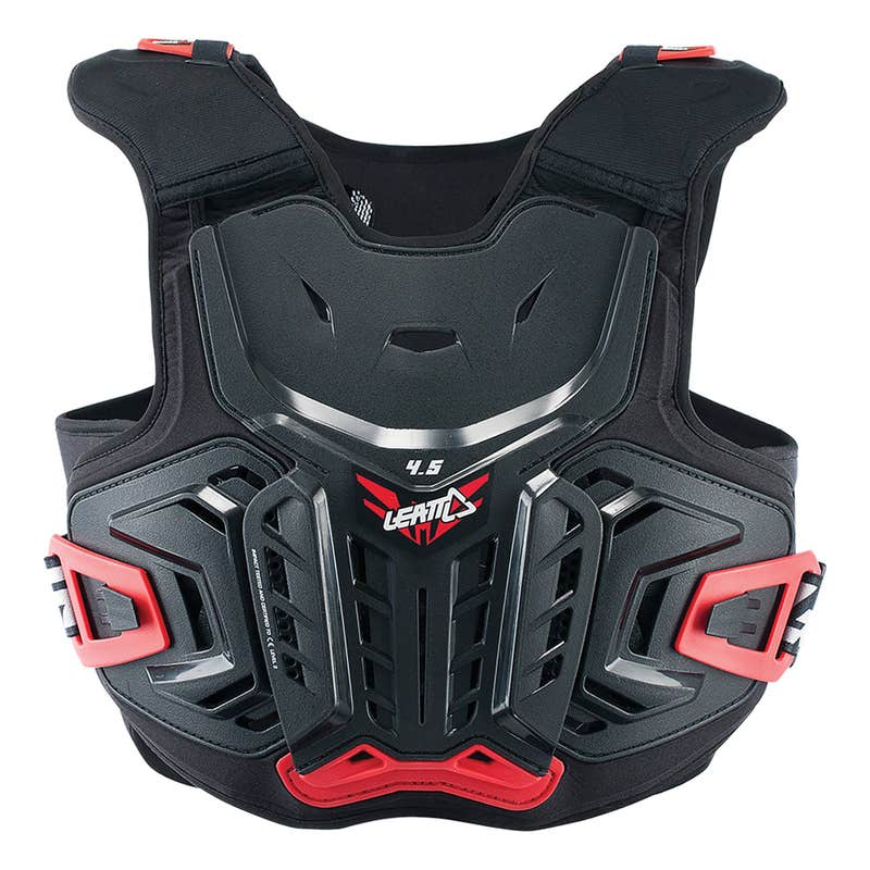 4.5 Junior Chest Protector- Black/Red