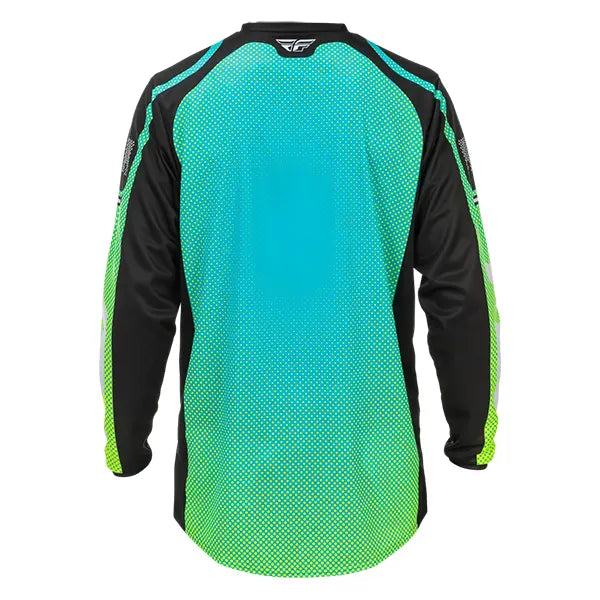 F-16 Jersey- Aqua/Black/White