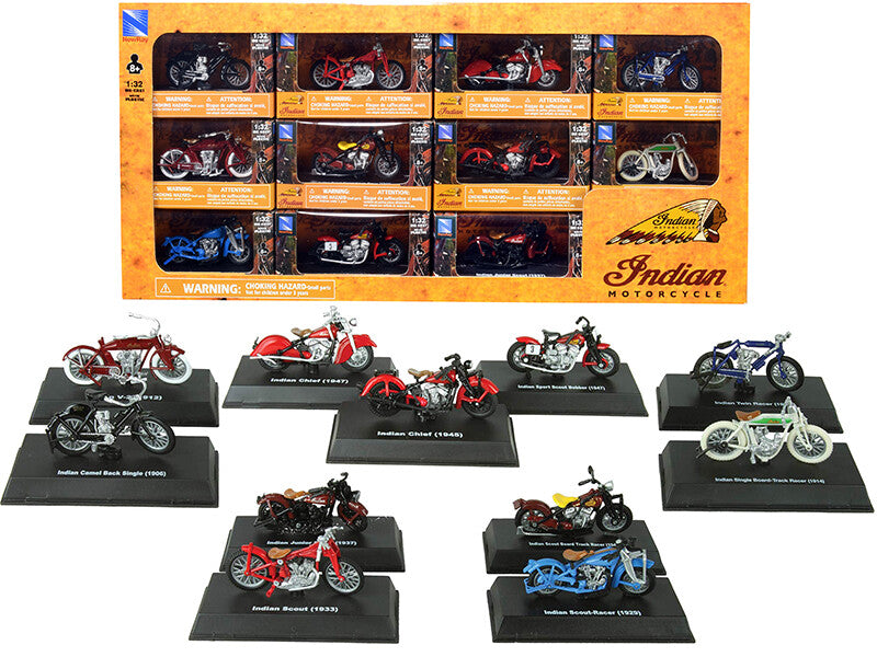 NewRay Motorcycle Set of 11 Pieces 1/32 Diecast Motorcycle