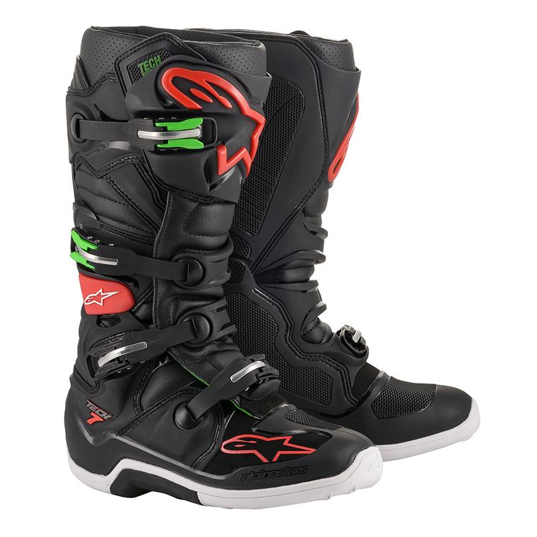 Alpinestars Tech 7 MX - Black/Red/Green - EMD Online