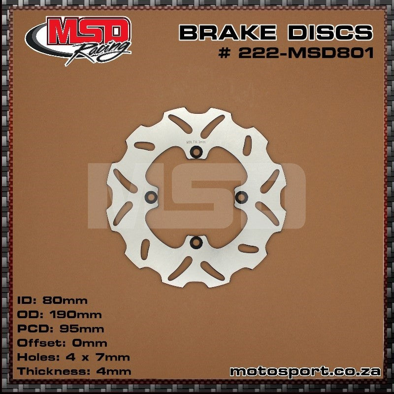 MSD Honda Rear Brake Disc - EMD Online