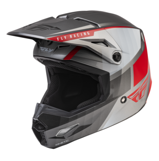 FLY Youth Kinetic Drift - Charcoal/Lite Grey/Red - EMD Online