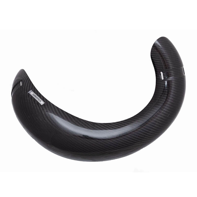 Carbonteck Yamaha Exhuast Guard - Black - EMD Online