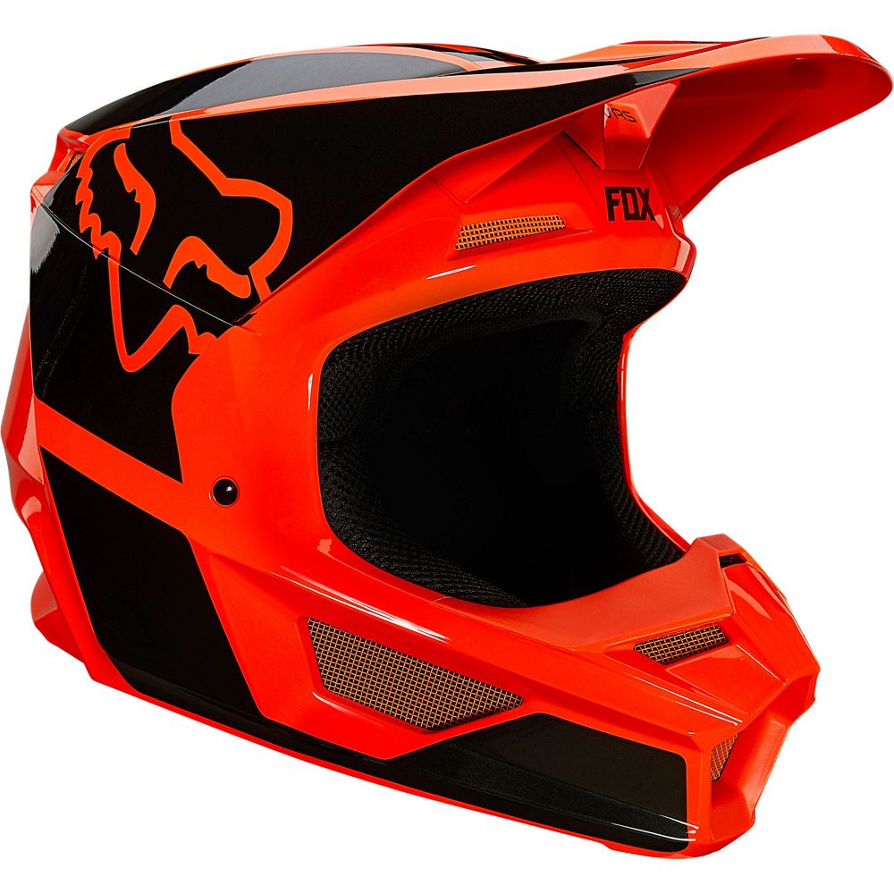 Fox Youth V1 Revn Helmet - Fluo Orange - EMD Online
