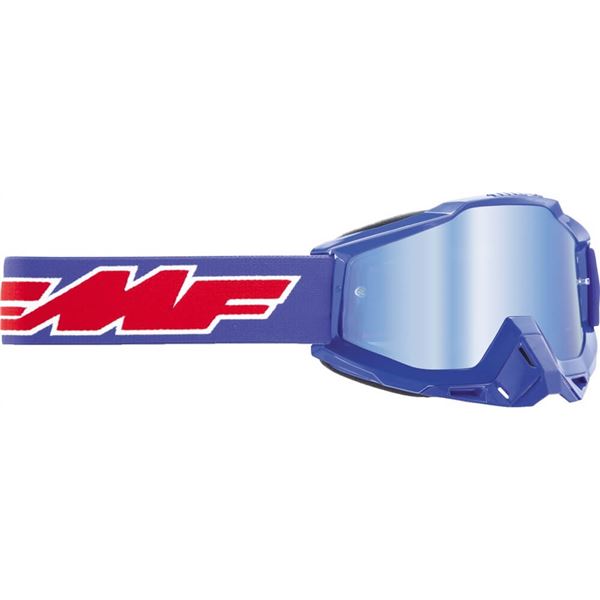 FMF 2021 Powerbomb Rocket - Rocket Blue - Blue Mirror Lens - EMD Online