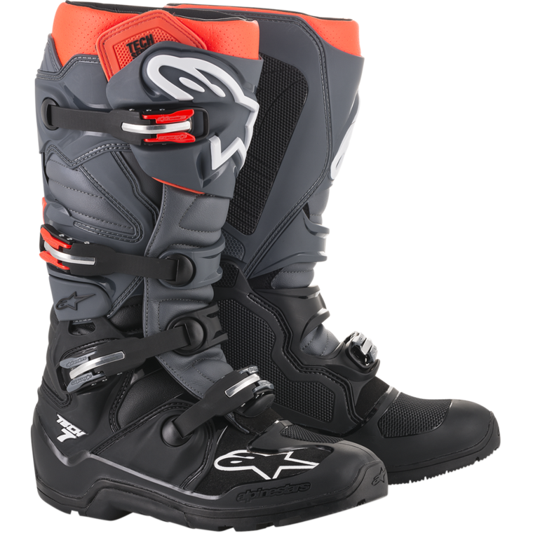 Alpinestars Tech 7 Enduro - Grey/ Red - EMD Online
