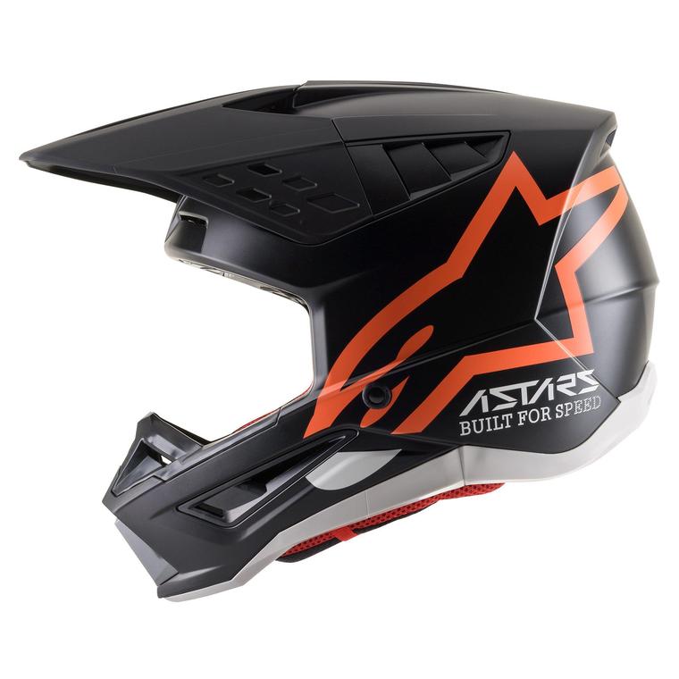 Alpinestars Supertech M5 Compass Matte - Black/Orange Fluo Matte - EMD Online