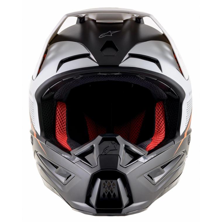 Alpinestars Supertech M5 Rayon - Black/White/ Fluo Orange Matt - EMD Online