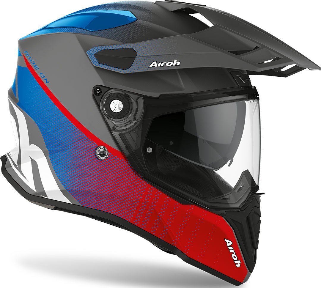 Airoh Commander Progress - Blue / Red - EMD Online