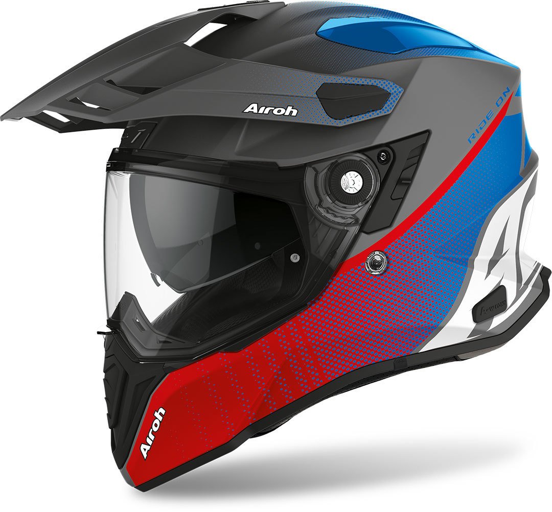 Airoh Commander Progress - Blue / Red - EMD Online