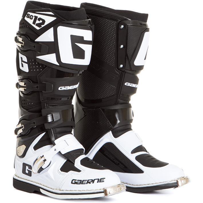 Gaerne SG 12 MX - Black/White - EMD Online