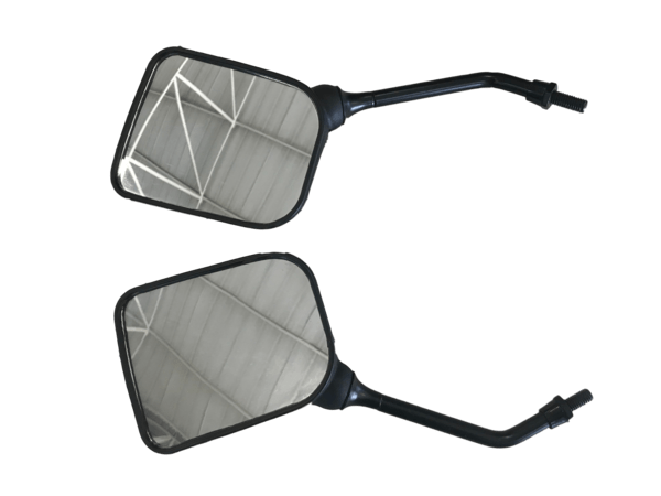 Rotracc Square Mirror Set GP Sport 8mm Thread - Black - EMD Online