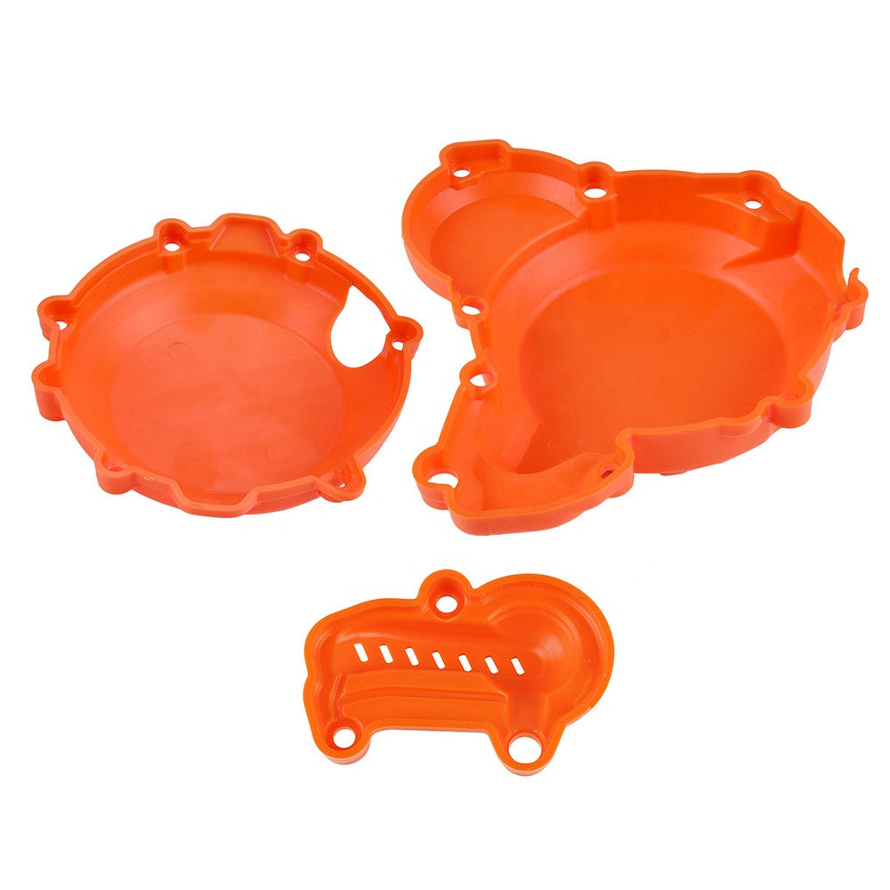 Racecraft KTM Ignition Guard (Incl Clutch Guard & Water Pump Cover) - Orange - EMD Online