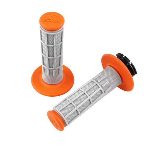 Racecraft KTM Lock On Grips - Grey/Orange - EMD Online