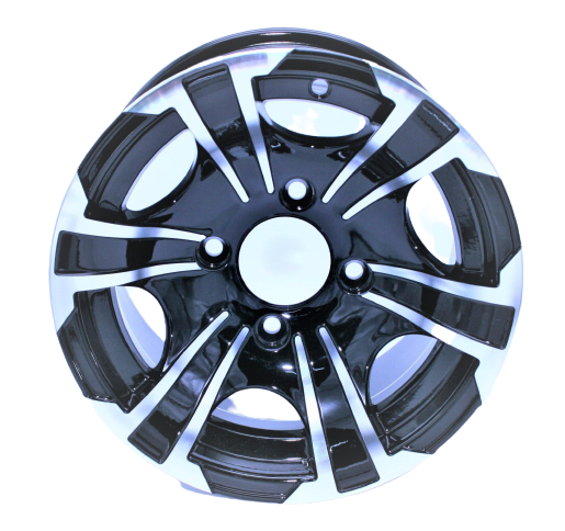 Racecraft Yamaha ATV Mag Wheel - Black/Polished - EMD Online