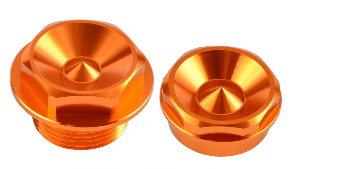 Racecraft KTM Front Axle Nut Screws - Orange - EMD Online