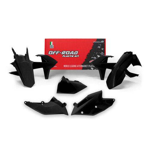 Racetech KTM 5 Piece Plastic Kit - Black - EMD Online