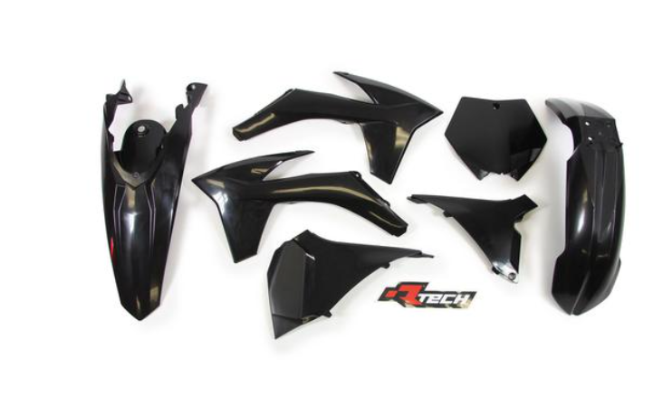 Racetech KTM 6 Piece Plastic Kit - Black - EMD Online