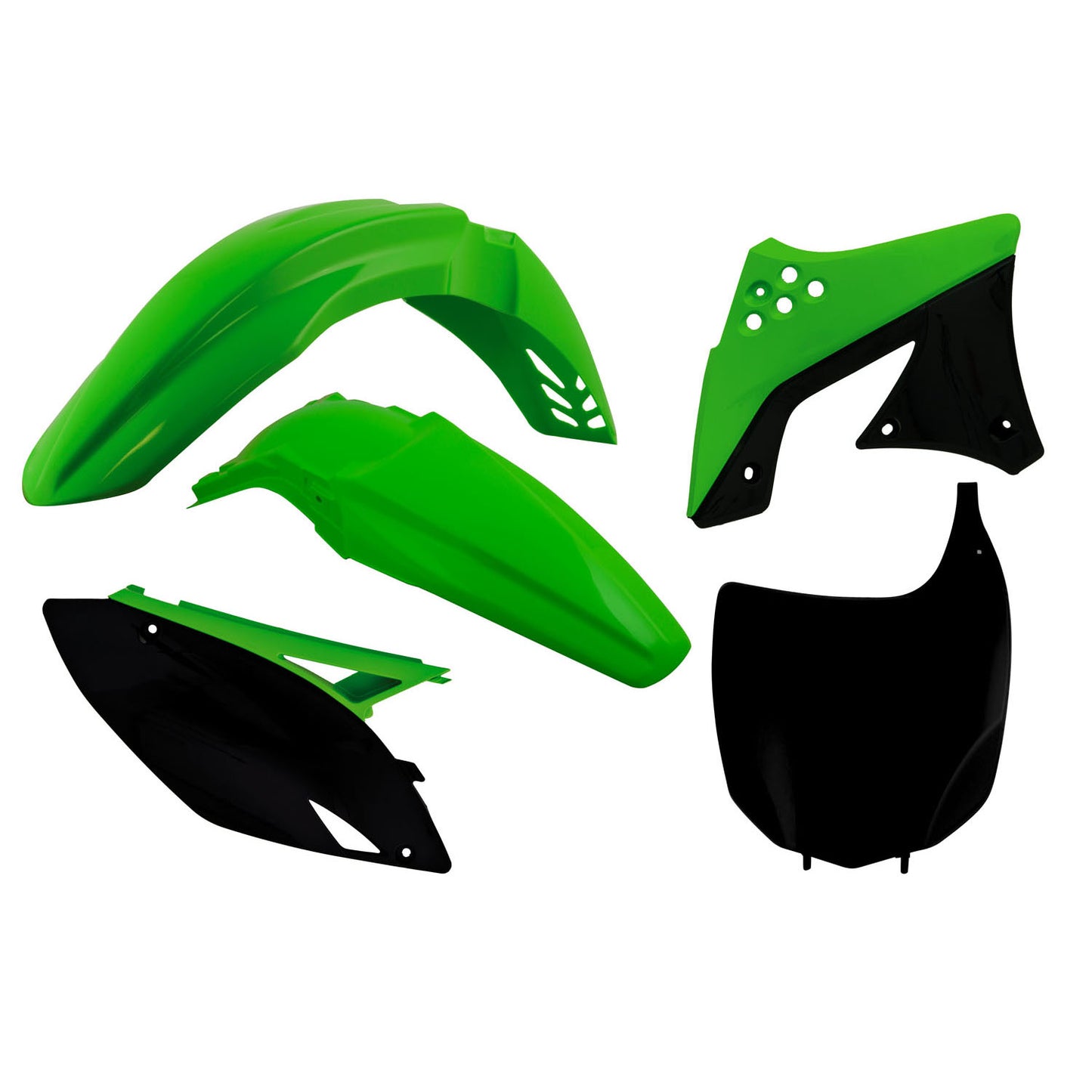Racetech Kawasaki 5 Piece Plastic Kit - OEM - EMD Online