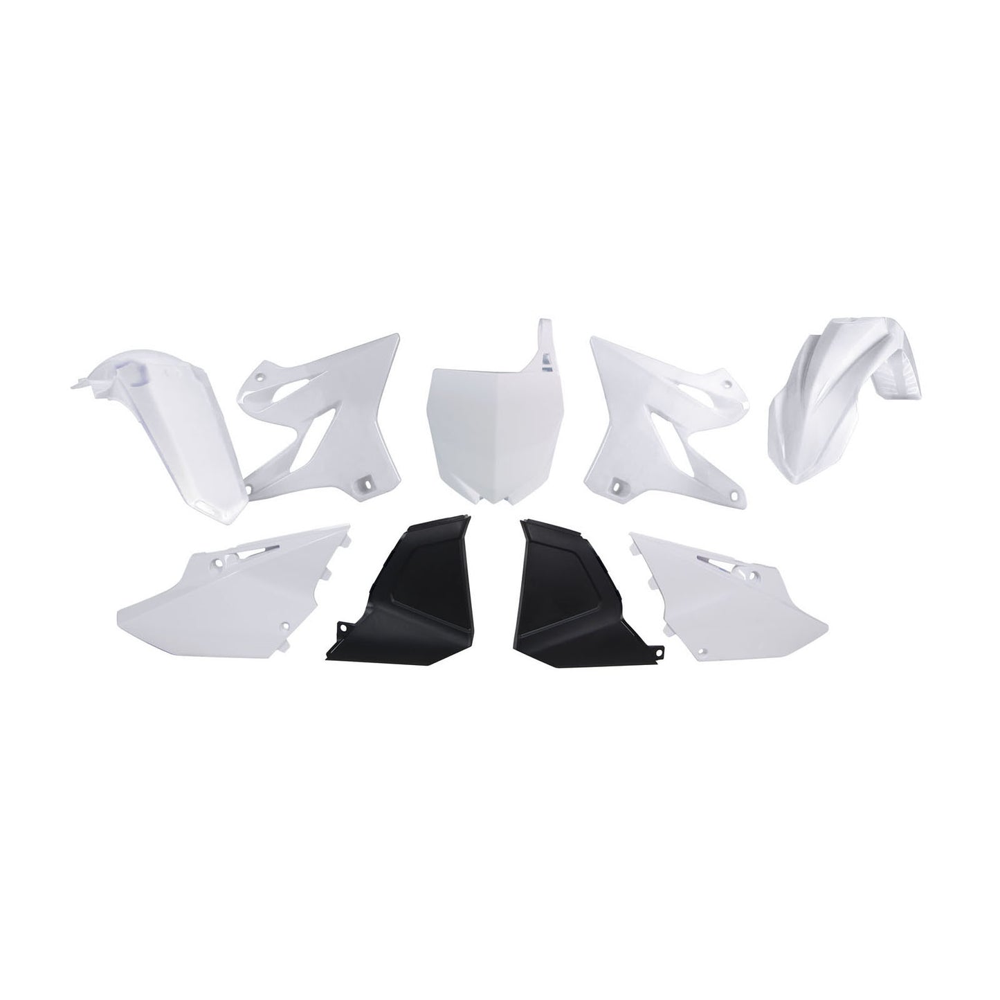 Racetech Yamaha 6 Piece Plastic Kit - White - EMD Online