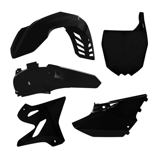 Racetech Yamaha 4 Piece Plastic Kit - Black - EMD Online