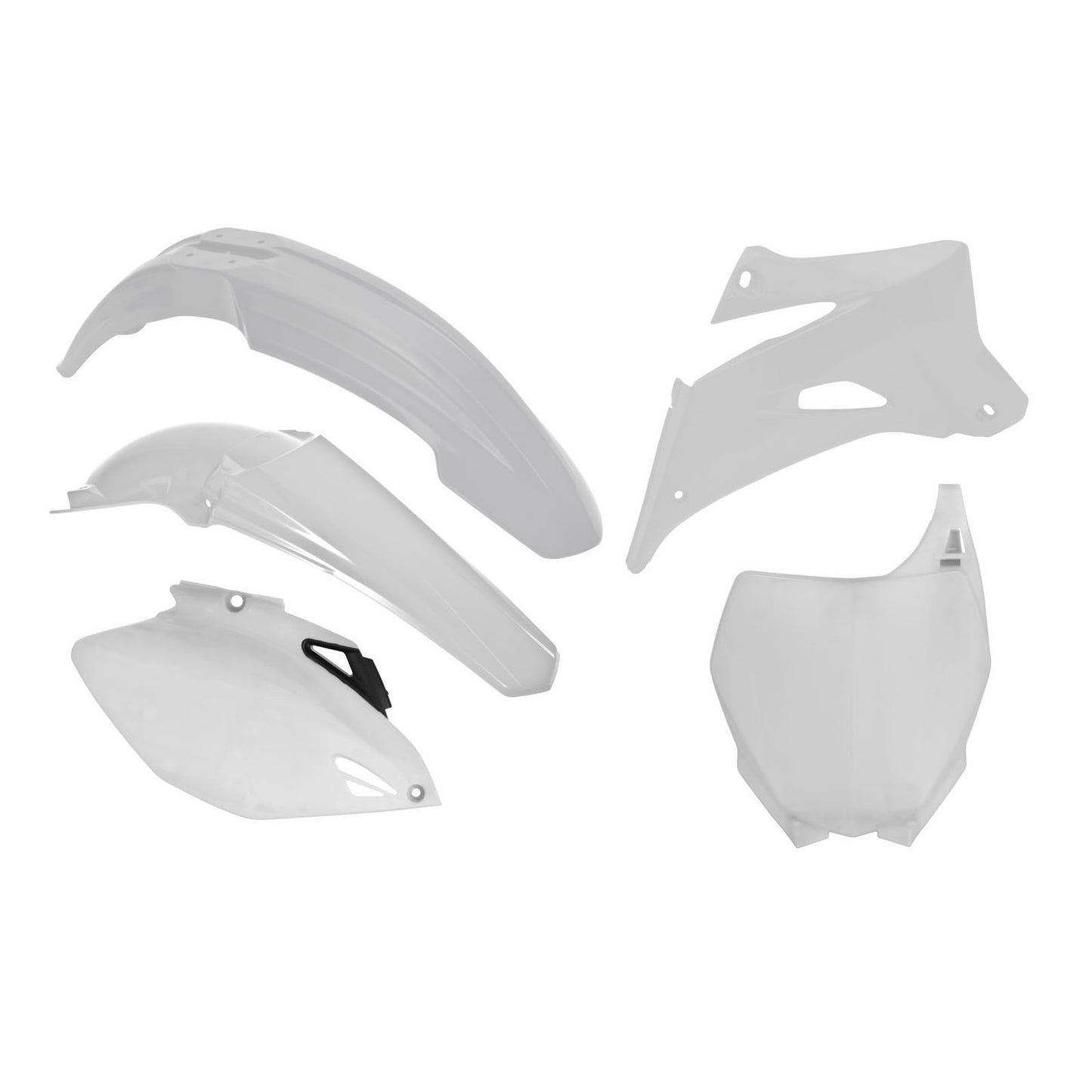 Racetech Yamaha 5 Piece Plastic Kit - White - EMD Online