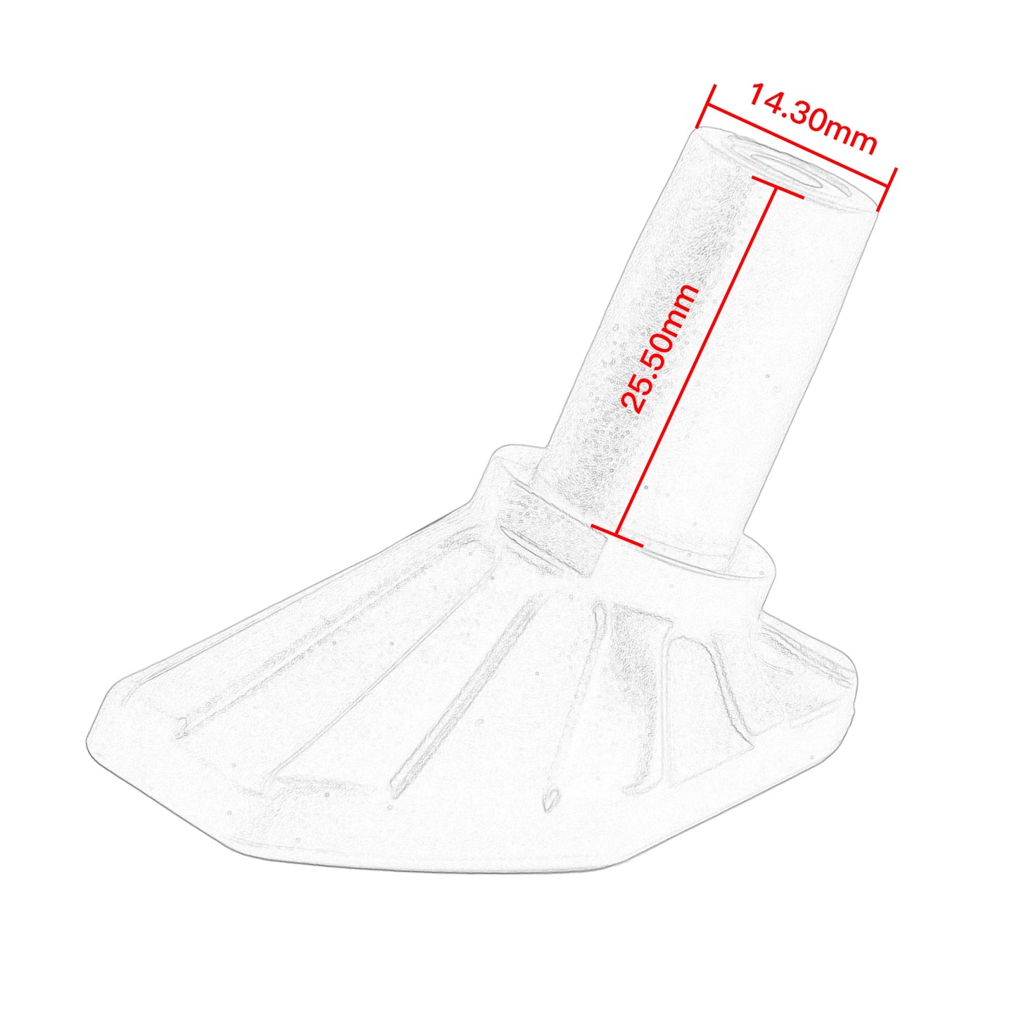 Racecraft KTM Replacement Kickstand Foot Piece - Grey - EMD Online