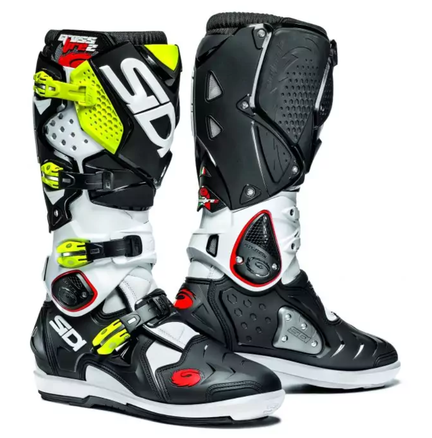 SIDI Crossfire 2 Series - White/Black/Fluo Yellow - EMD Online