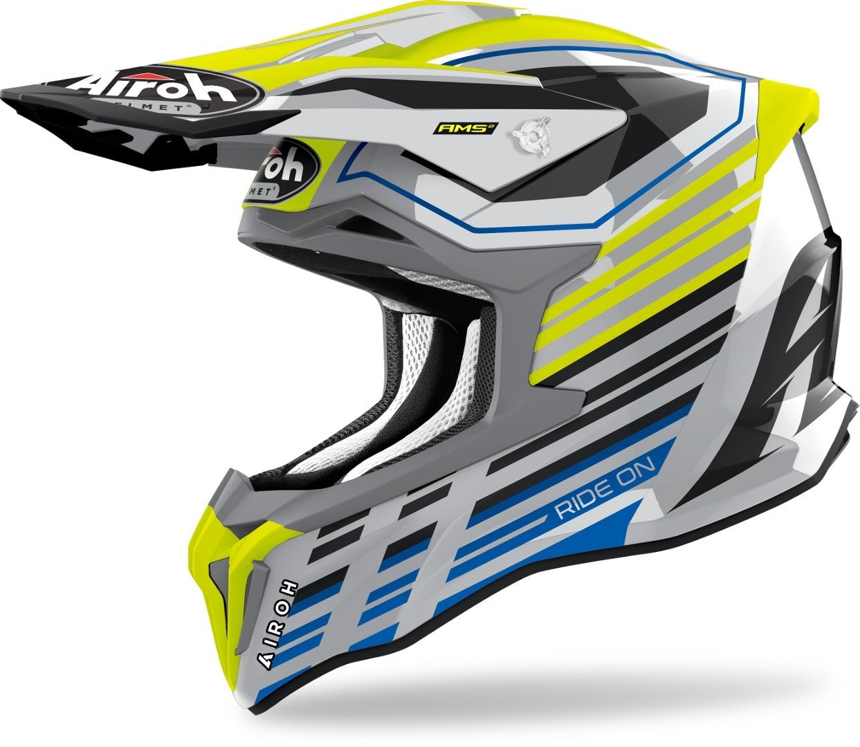 Airoh Strycker Shaded Carbon - Yellow Gloss - EMD Online