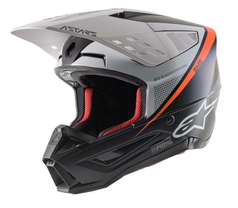 Alpinestars Supertech M5 Rayon - Black/White/ Fluo Orange Matt - EMD Online