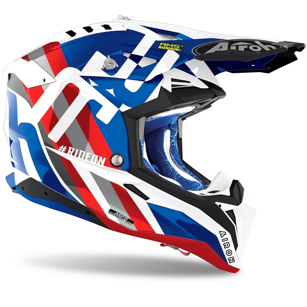 Airoh Aviator 3 Rainbow - Blue/Red Gloss - EMD Online