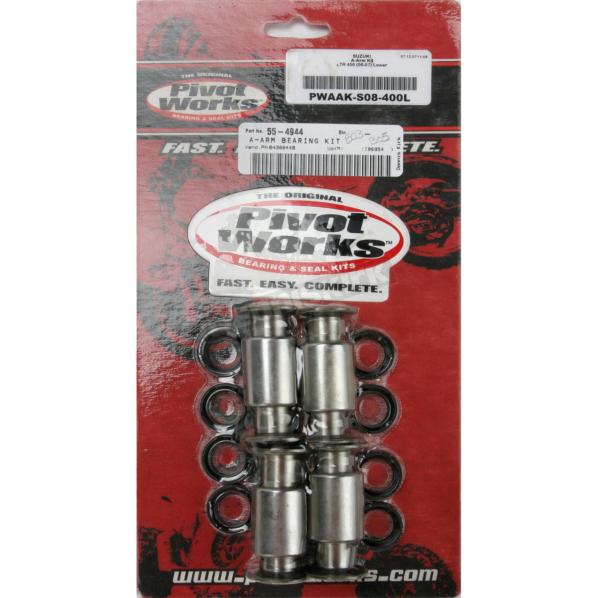Pivot Works Suzuki ATV Rear Shock Bearing Kit - EMD Online