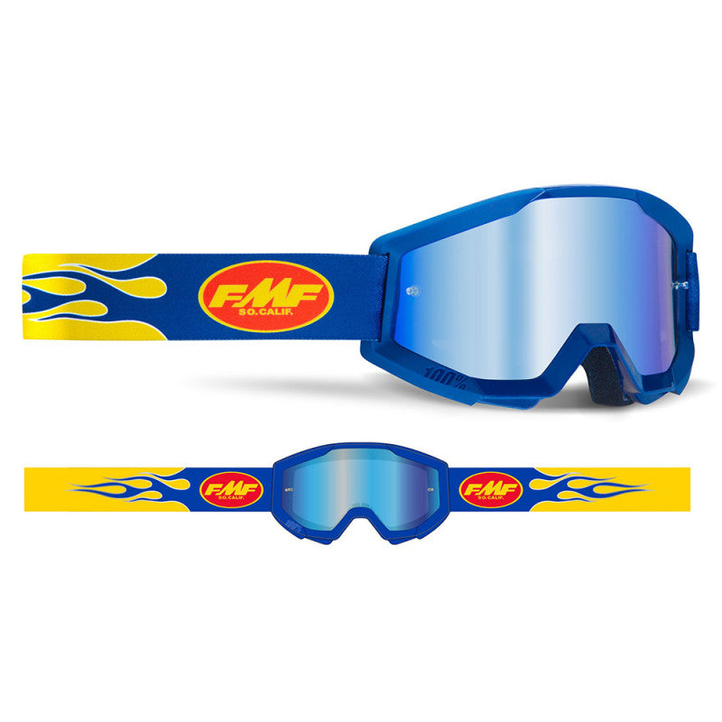 FMF 2021 Powercore - Flame Navy - Blue Mirror Lens - EMD Online
