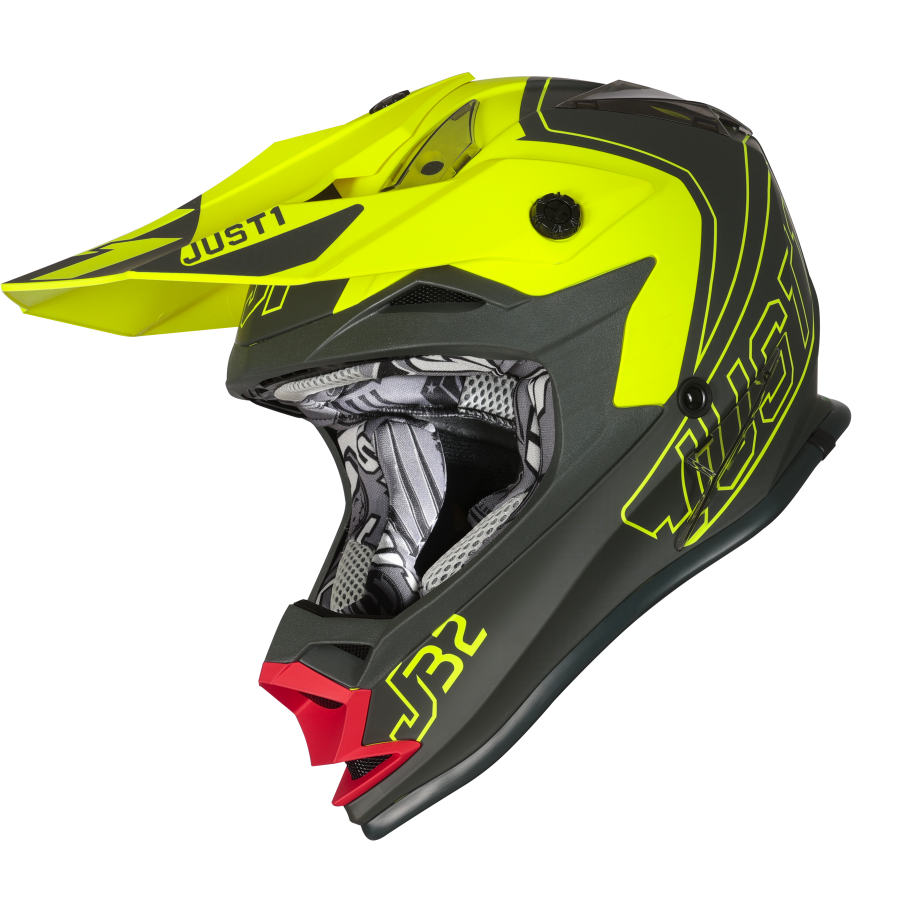 Just1 2023 Youth J32 Vertigo - Grey/Red/Fluo Yellow - EMD Online