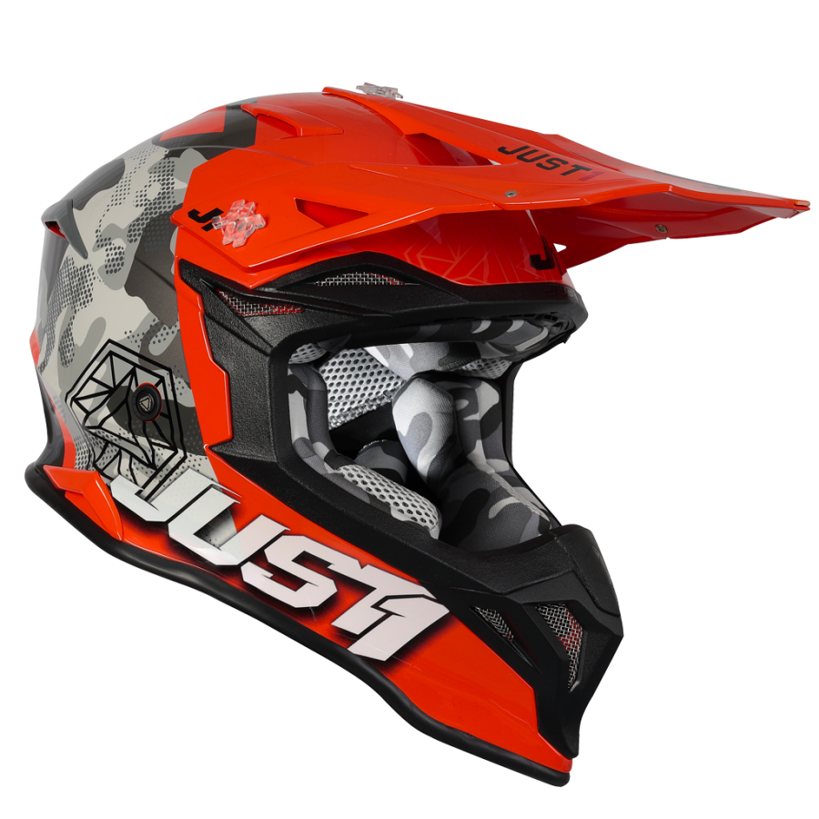 Just1 J39 Kinetic - Camo Grey/Red/Fluo Orange - EMD Online