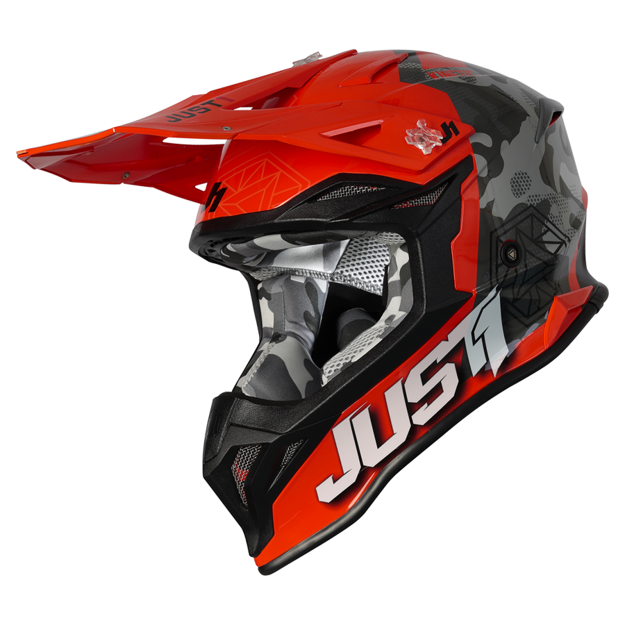 Just1 J39 Kinetic - Camo Grey/Red/Fluo Orange - EMD Online