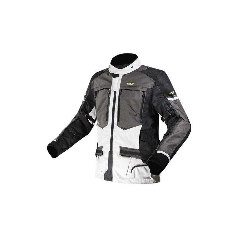 LS2 Norway Jacket - Black/Grey/Yellow - EMD Online