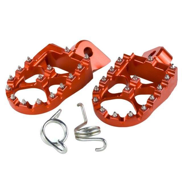 Racecraft Husqvarna Orange Aluminum Foot Pegs - EMD Online