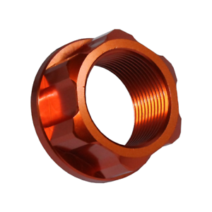 Racecraft KTM Rear Spindle Nut - Orange - EMD Online