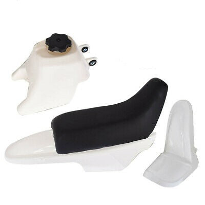 Racecraft Yamaha PW50/80 3 Piece Plastic Kit - White - EMD Online