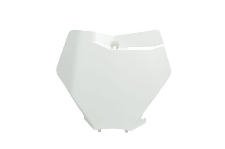 Racetech KTM Replica Front Number Plate - White - EMD Online