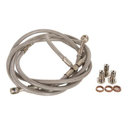 TUSK Suzuki Front ATV Steel Braided Brake Line - EMD Online