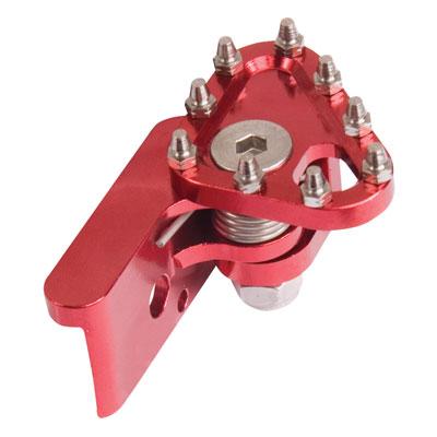 TUSK Husqvarna Aluminium Brake Pedal Replacement Toe Tip - Red - EMD Online