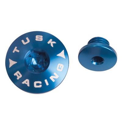 TUSK Yamaha Billet Aluminium Engine Plug Kit - Blue - EMD Online
