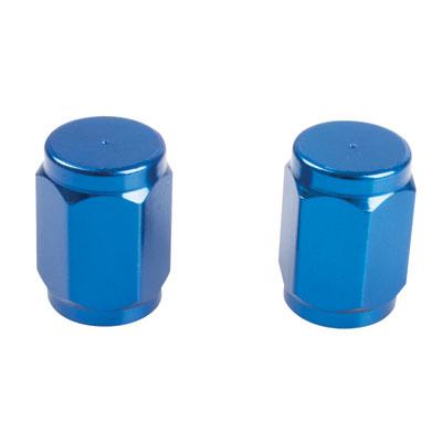 TUSK Billet Aluminium Valve Stem Caps - Blue - EMD Online