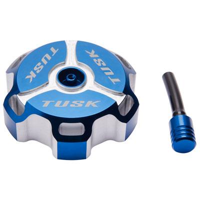 TUSK Yamaha Billet Aluminium Gas Cap - Blue - EMD Online