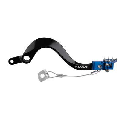 TUSK Husaberg Aluminium Brake Pedal - Blue Tip - EMD Online